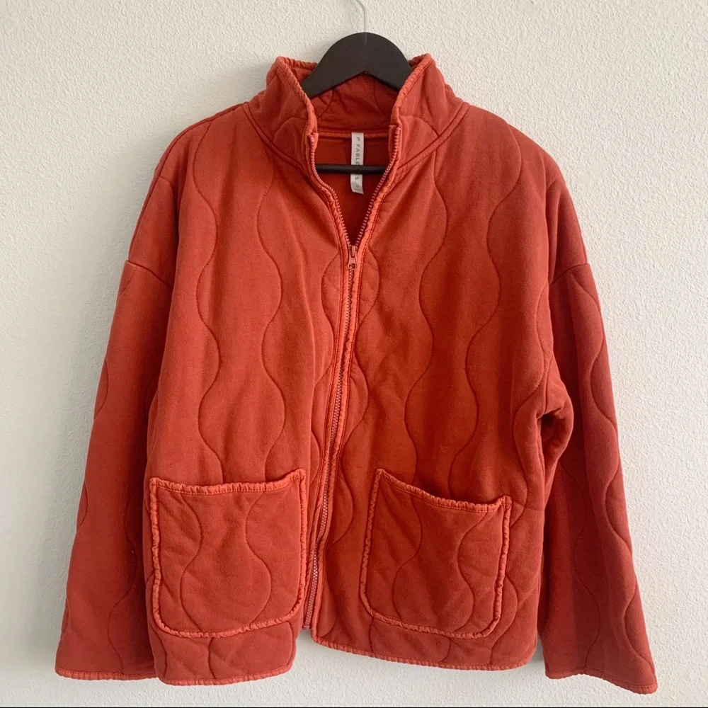 Fabletics Tedi Quilted Jacket Mandarine - Picture 10 of 12